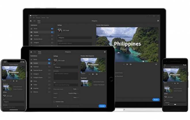 Adobe Announces Premiere Rush CC – App for video editing to social networks