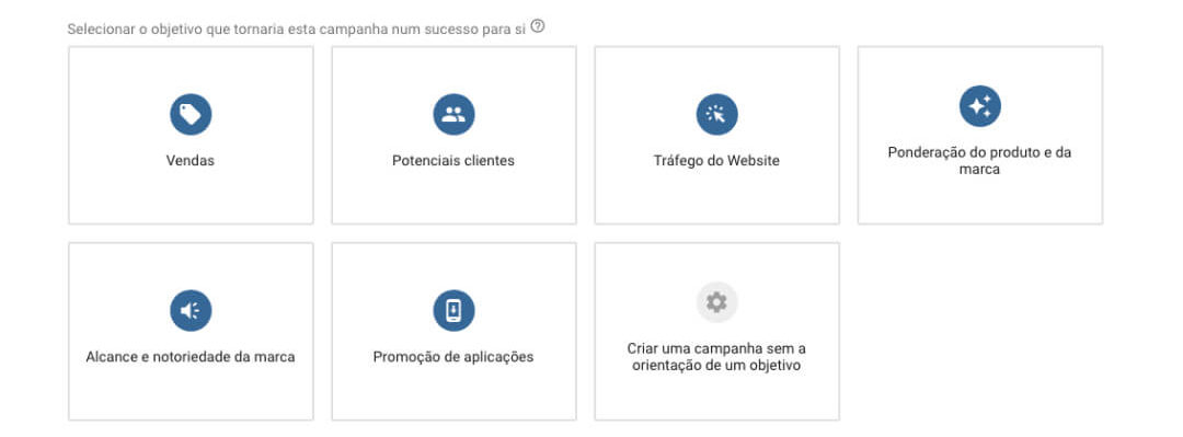 Objetivos para a Criação de Campanhas