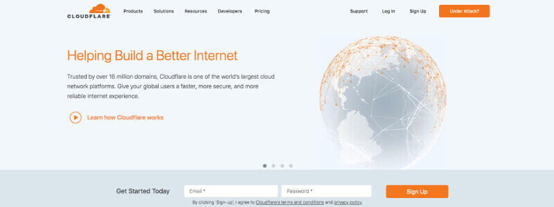 Serviço CDN da Cloudflare