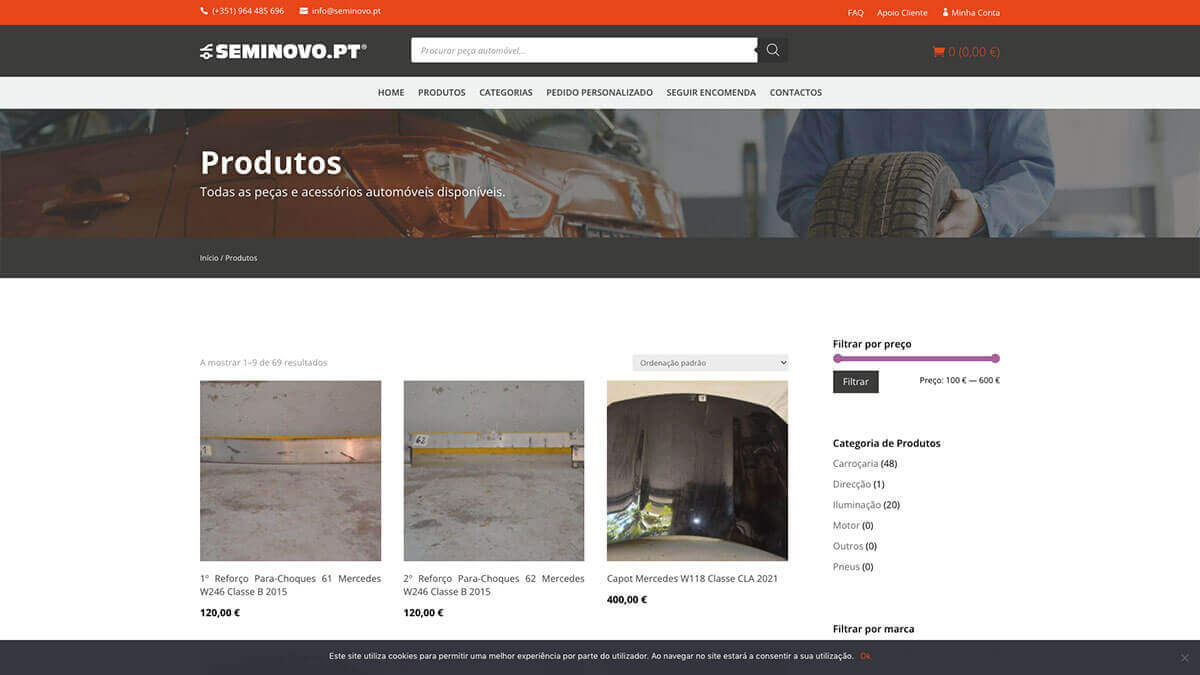 Website Mini Madeira Motores