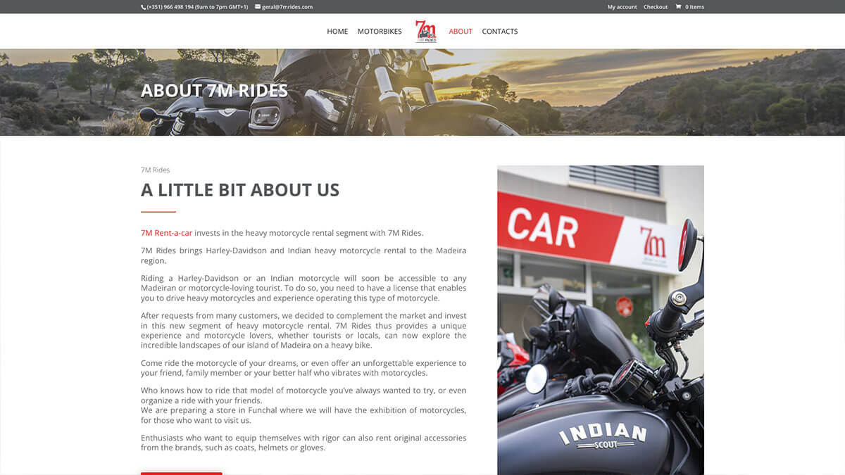 Website Mini Madeira Motores